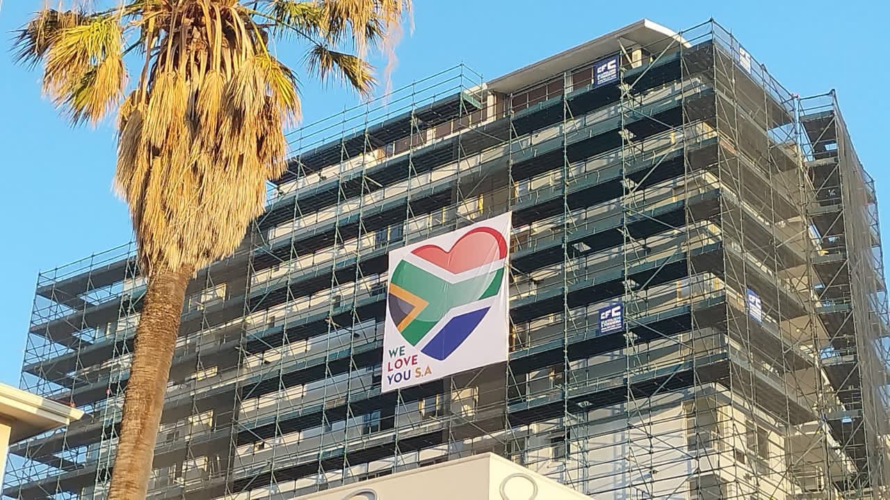 We Love you South Africa Banner